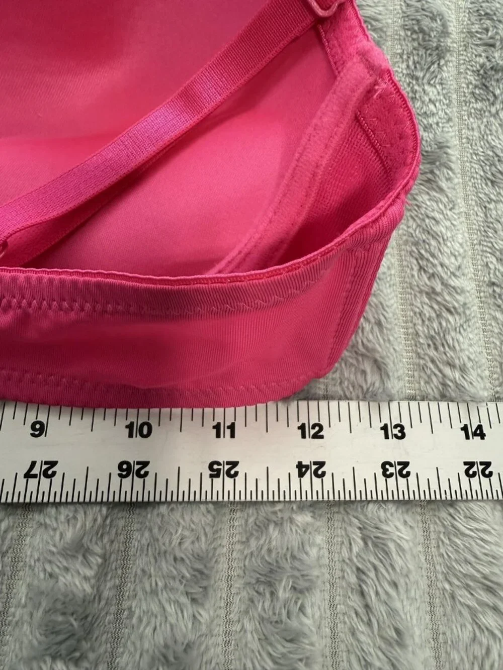 Padded Push‎ Up T-Shirt Bra Womens 36C Pink Fuchsia Underwire Adjustable Smooth